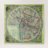 kaart van New York City Area Zeer hard Legpuzzel (Horizontaal)