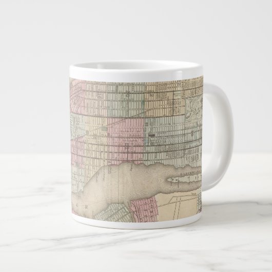  kaart van New York City Grote Koffiekop (Voorkant rechts)