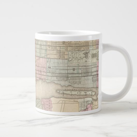  kaart van New York City Grote Koffiekop (Rechts)