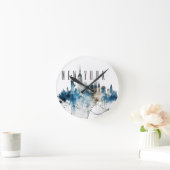 Kaart van New York City met waterverf skyline Ronde Klok (Huis)