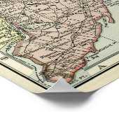  kaart van New York City Poster (Hoek)