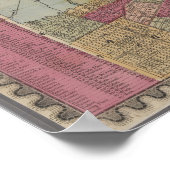  kaart van New York City Poster (Hoek)