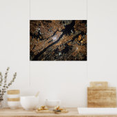 Kaart van New York City Poster (Keuken)