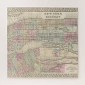 kaart van New York en Brooklyn Legpuzzel (Verticaal)