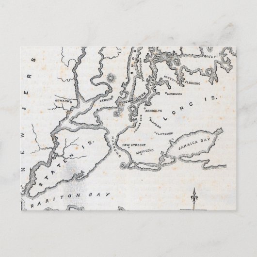 Kaart van New York en de omgeving (Voorkant)