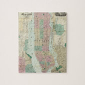 Kaart van New York en van de Vicinity Legpuzzel (Verticaal)