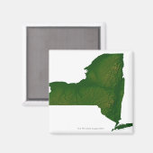 Kaart van New York Magneet (Voorkant / Achterkant)