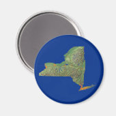 Kaart van New York Magnet (Voorkant / Achterkant)