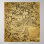  kaart van New York Poster (Voorkant)