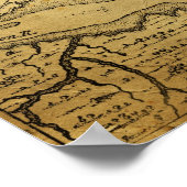  kaart van New York Poster (Hoek)