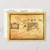  kaart van New York (toen New Amsterdam) (Voorkant / Achterkant)