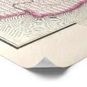  kaart van Newark NJ (1872) Poster (Hoek)