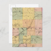 Kaart van Newaygo County, Michigan (Voorkant / Achterkant)