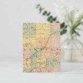 Kaart van Newaygo County, Michigan (Staand voorkant)