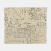  kaart van Newport Rhode Island (1901) Fleece Deken (Voorkant (Horizontaal))