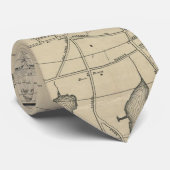 kaart van Newport Rhode Island (1901) Stropdas (Opgerold)