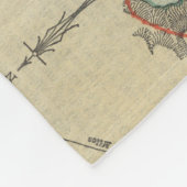  kaart van Niagara Herfsten NY (1893) Fleece Deken (Hoek)