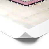 Kaart van Nicaragua (1856) Poster (Hoek)