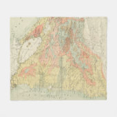  kaart van Nicaragua (1903) Fleece Deken (Voorkant (Horizontaal))