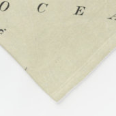  kaart van Nicaragua (1903) Fleece Deken (Hoek)