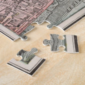 kaart van Nice Frankrijk (1901) Legpuzzel (Zijkant)