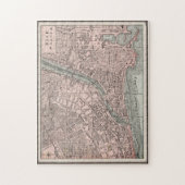 kaart van Nice Frankrijk (1901) Legpuzzel (Verticaal)