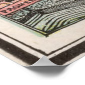 kaart van Nice Frankrijk (1901) Poster (Hoek)