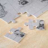 Kaart van Nieuw-Frankrijk of Canada Legpuzzel (Zijkant)