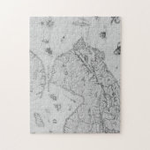 Kaart van Nieuw-Frankrijk of Canada Legpuzzel (Verticaal)