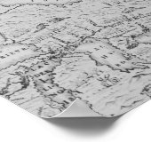 Kaart van Nieuw-Frankrijk of Canada Poster (Hoek)