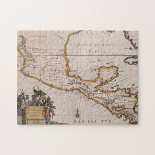 Kaart van Nieuw-Spanje  New Galicia & Guatemala, 1 Legpuzzel