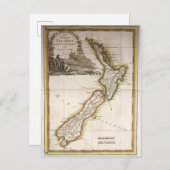 Kaart van Nieuw-Zeeland (Voorkant / Achterkant)