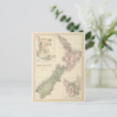  kaart van Nieuw-Zeeland (1854) (Staand voorkant)