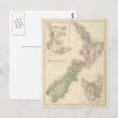  kaart van Nieuw-Zeeland (1854) (Voorkant / Achterkant)