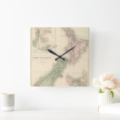  kaart van Nieuw-Zeeland (1854) Vierkante Klok (Huis)