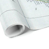  kaart van Nieuw-Zeeland (1921) Cadeaupapier (Rol Hoek)