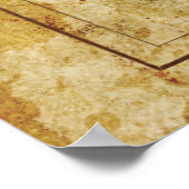  kaart van Nieuw-Zeeland c1879 Archiefprint Poster (Hoek)