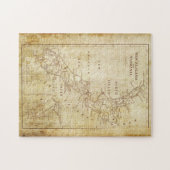  kaart van Nieuw-Zeeland c1879 Legpuzzel (Horizontaal)