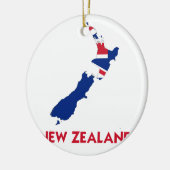 KAART VAN NIEUW-ZEELAND KERAMISCH ORNAMENT (Links)