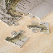 Kaart van Nieuw-Zeeland Legpuzzel (Zijkant)