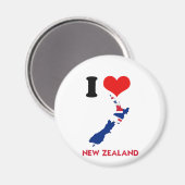 KAART VAN NIEUW-ZEELAND MAGNEET (Voorkant / Achterkant)