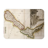 Kaart van Nieuw-Zeeland Magneet (Horizontaal)