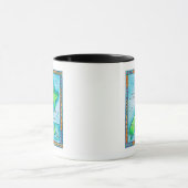 Kaart van Nieuw-Zeeland Mok (Midden)