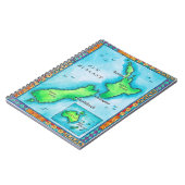 Kaart van Nieuw-Zeeland Notitieboek (Linkerzijde)