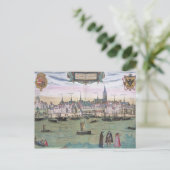 Kaart van Nijmegen, van "Civitates Orbis Terrarum" (Staand voorkant)