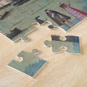 Kaart van Nijmegen, van "Civitates Orbis Terrarum" Legpuzzel (Zijkant)