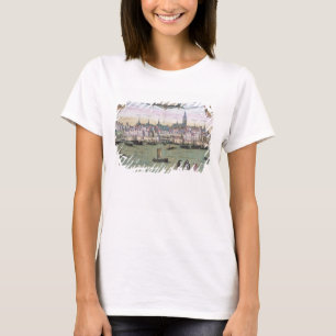 Kaart van Nijmegen, van "Civitates Orbis Terrarum" T-shirt