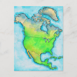 Kaart van Noord-Amerika