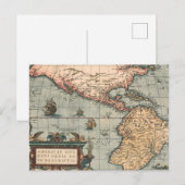  kaart van Noord-Amerika (Voorkant / Achterkant)