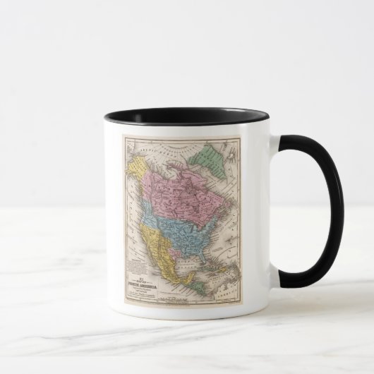 Kaart van Noord-Amerika 2 Mok (Rechts)